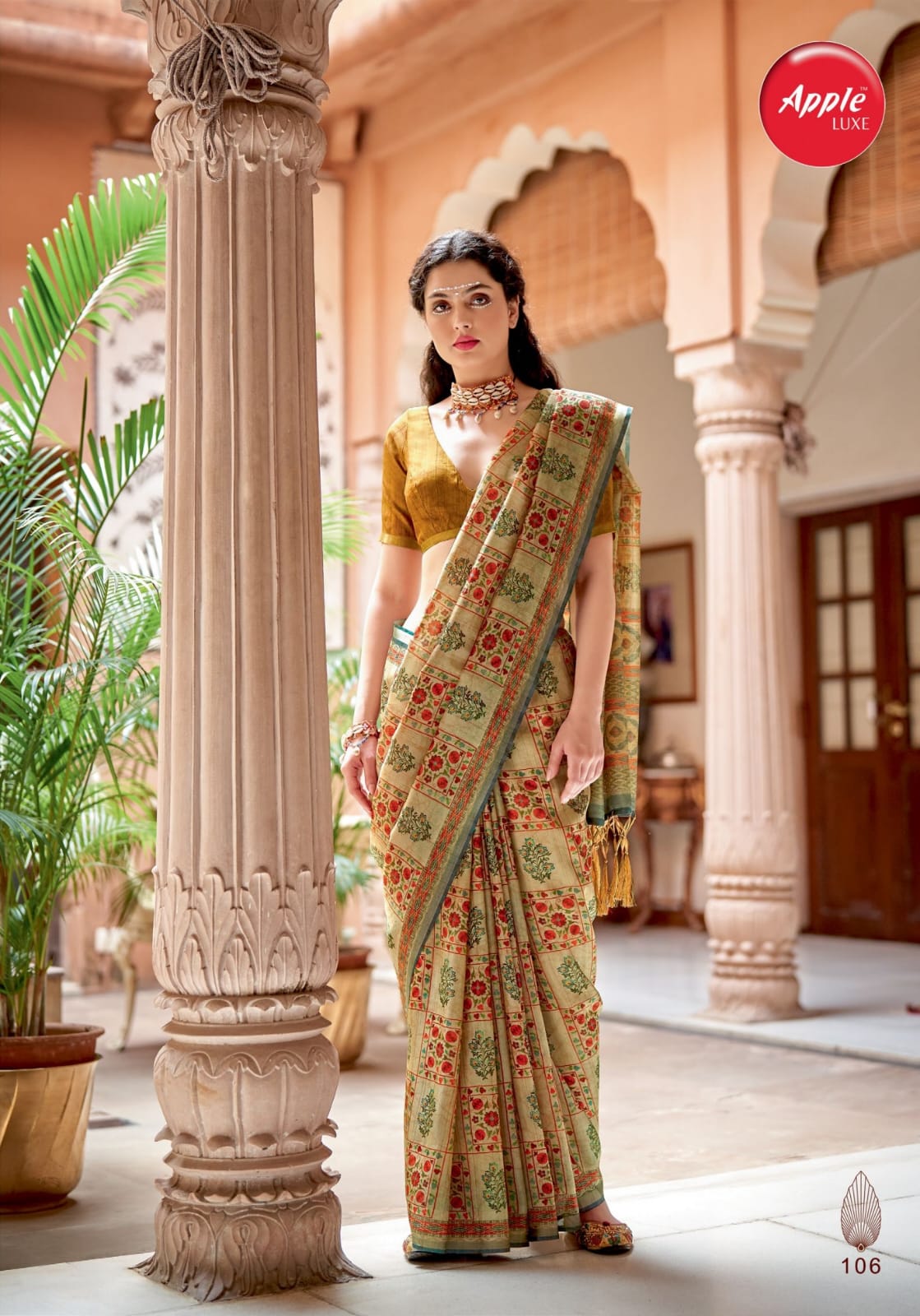 Gruham Vol 1 By Apple Pure Banarasi Zari Silk Printed Sarees Wholesale Shop In Surat
